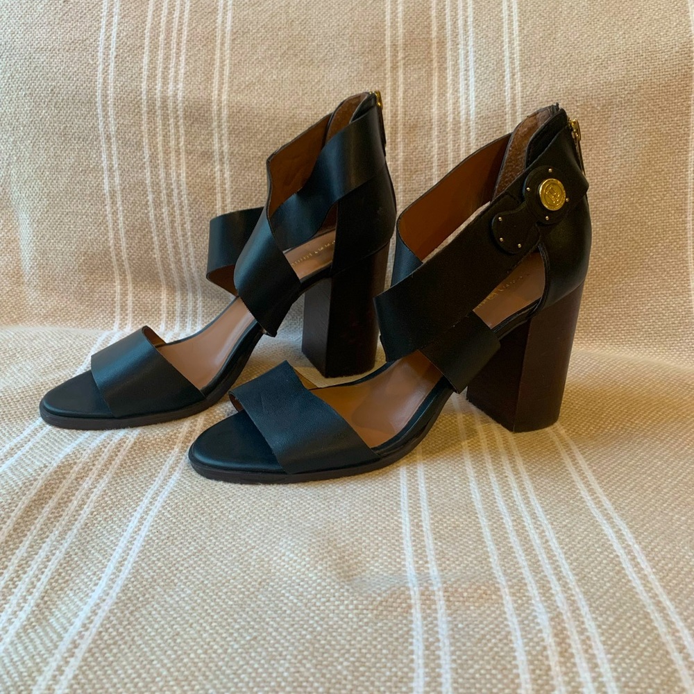 Tommy Hilfiger sandals, size 8.5 with 4 inch block heel